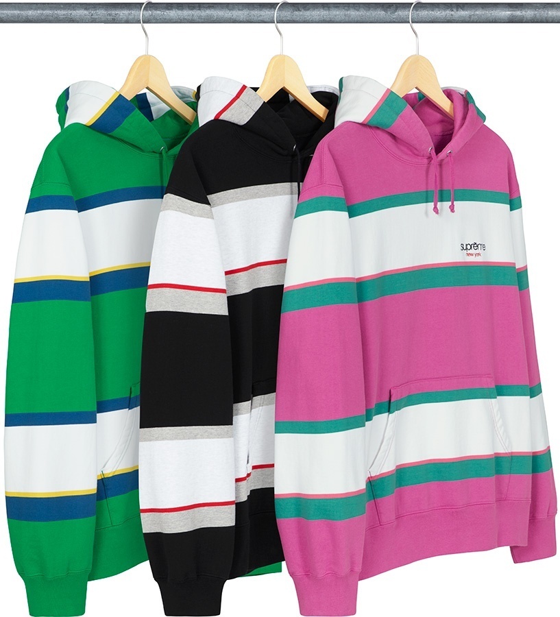 Stripe Hooded Sweatshirt